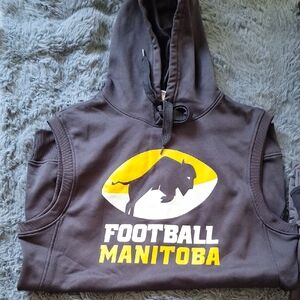 Football Manitoba Sleeveless Hoodie
